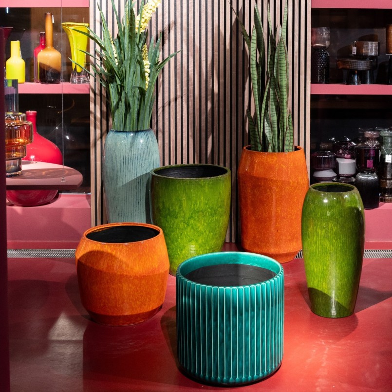 Vase Cali 82cm blue Kare Design