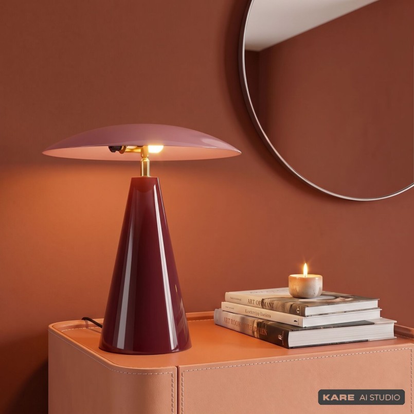 Table Lamp Fungo Flat purple Kare Design
