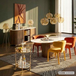 Table Ruben 200x100cm Kare Design