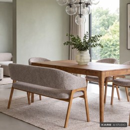 Bench August grey Kare Design