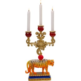 Kandelaar tijger 43cm Kare Design