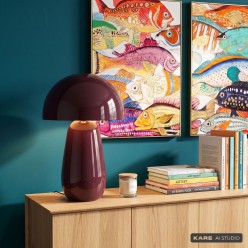 Taffellamp Fungo 44cm paars Kare Design