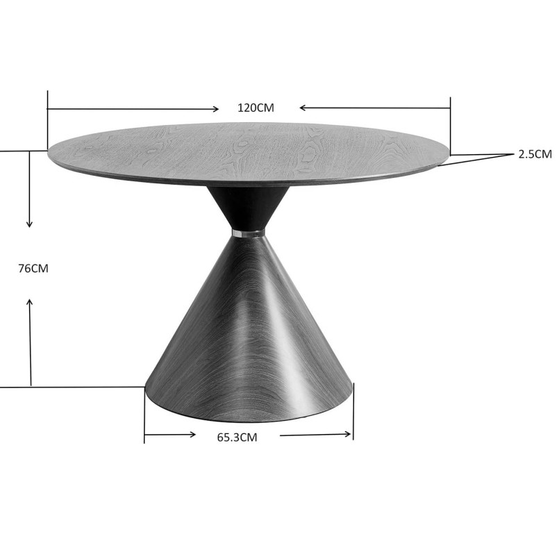 Table Cono Ø120cm eik Kare Design