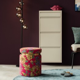 Stool Flower Fever Ø39cm pink Kare Design