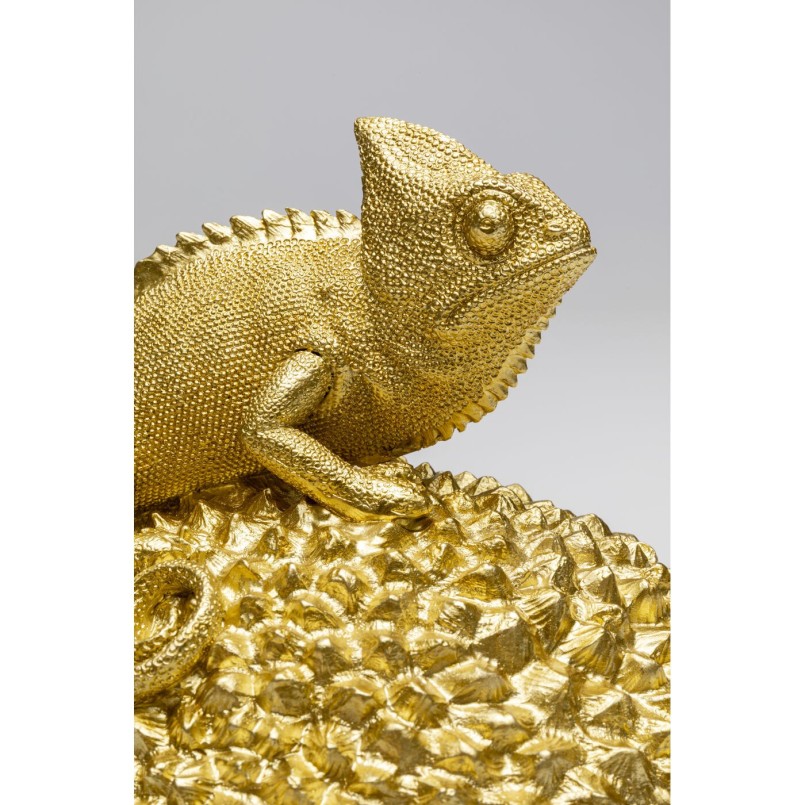 Boîte décorative Chameleon or 20cm