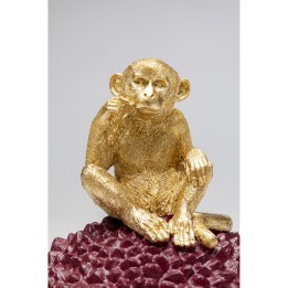 Boîte décorative Monkey rouge 30cm