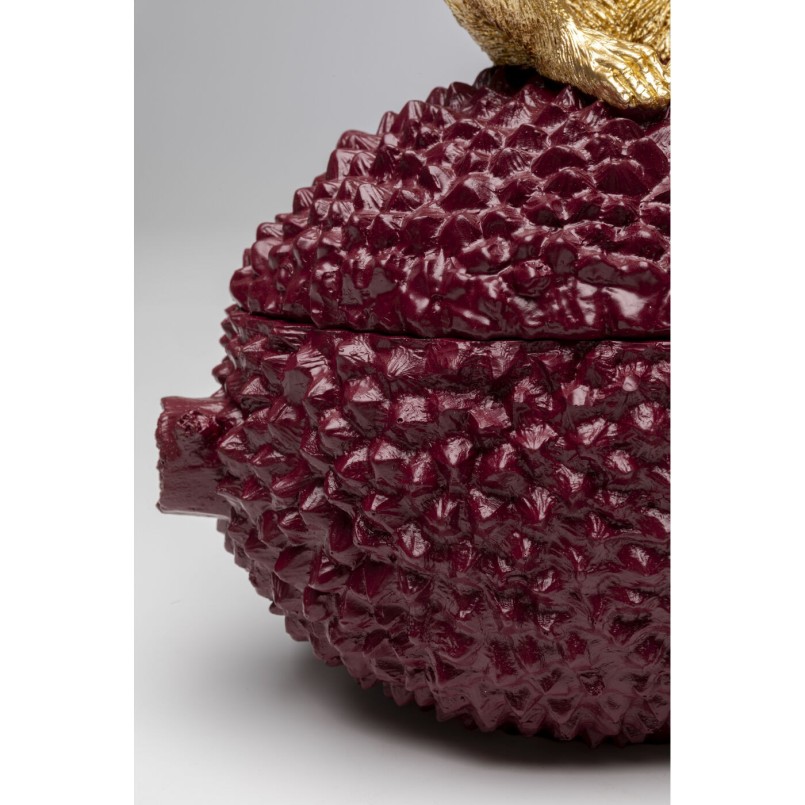 Boîte décorative Monkey rouge 30cm