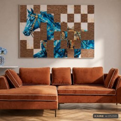 Brown Velvet Corner Sofa - Gianni - Kare Design