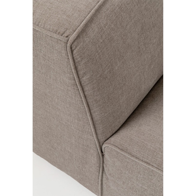 Canapé d´angle Cubo taupe droite