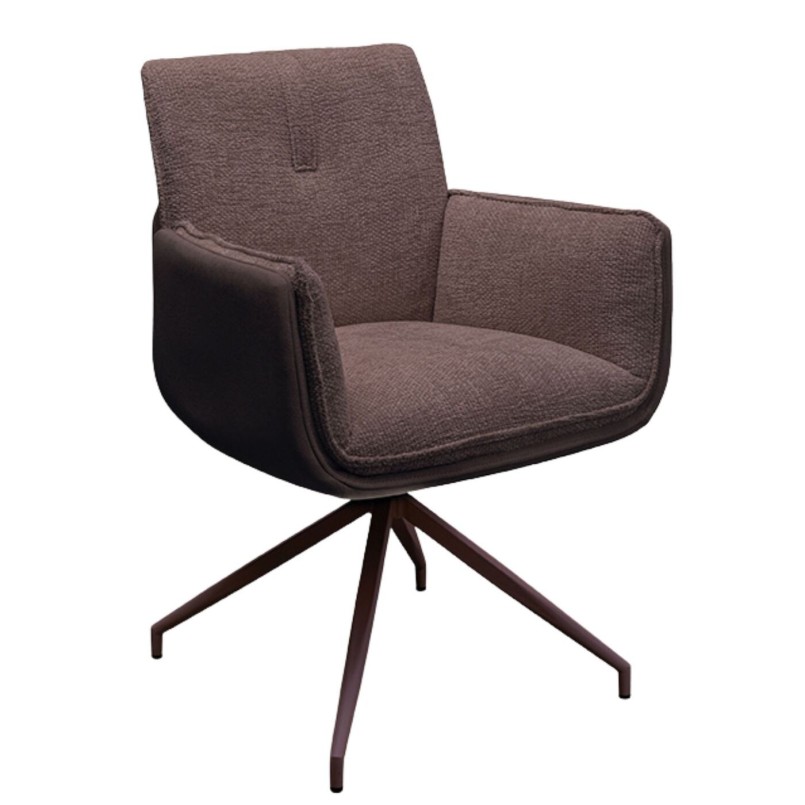 Chaise pivotante a.acc. Hilla marron
