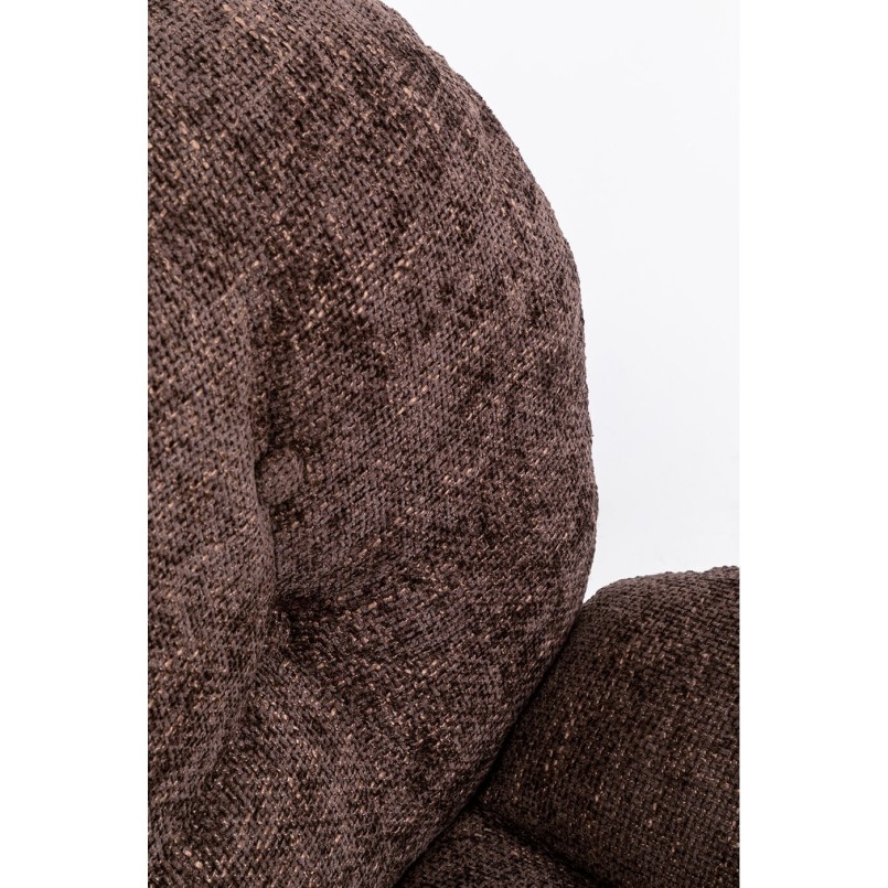 Fauteuil pivotant Cosy marron
