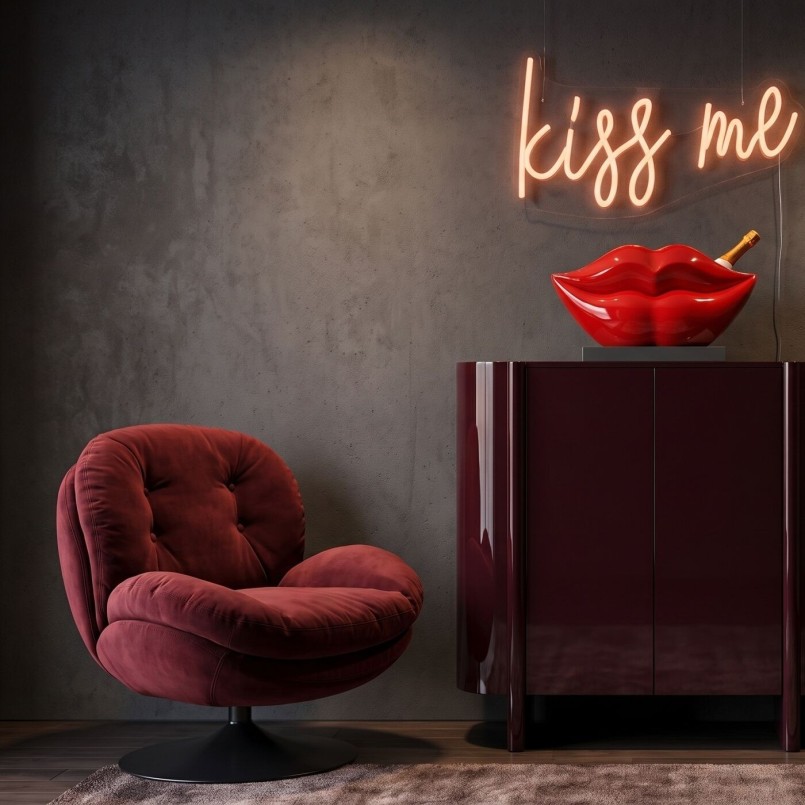 Fauteuil pivotant Cosy rouge