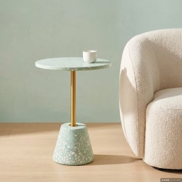 Green Terrazzo Side Table - Amore - Kare Design