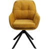 Yellow swivel armchair - Molly - Kare Design