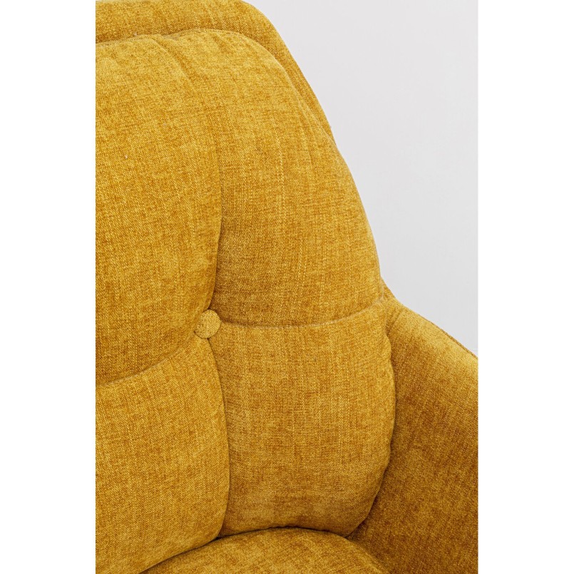 Yellow swivel armchair - Molly - Kare Design