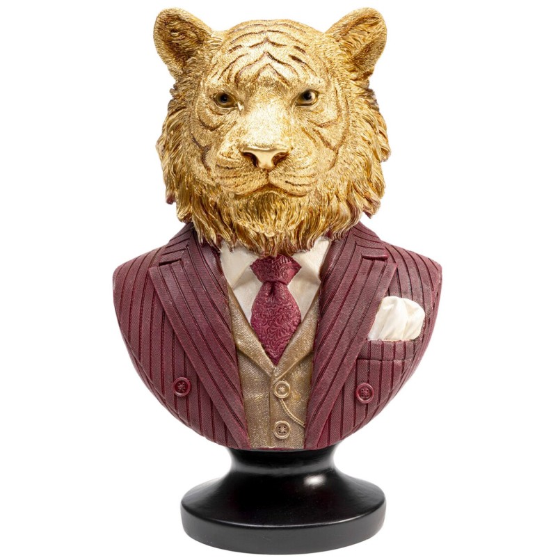 Decorative tiger bust in a suit - Kare Design