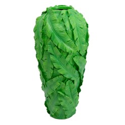 Vaas met reliëfbladeren - Tropical - Kare Design
