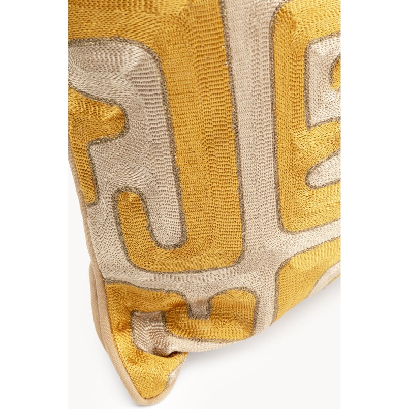 Cushion Meander gold Kare Design