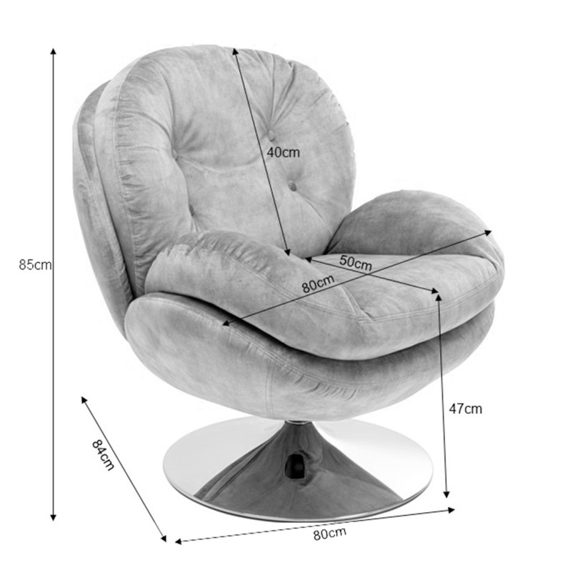 Ochre swivel armchair - Cosy - Kare Design