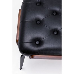 Zwarte bank van kunstleer - Bill - Kare Design