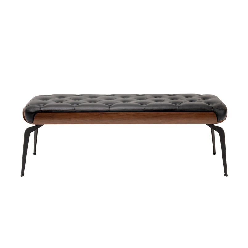 Zwarte bank van kunstleer - Bill - Kare Design
