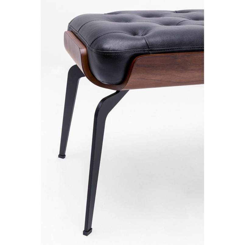 Zwarte bank van kunstleer - Bill - Kare Design