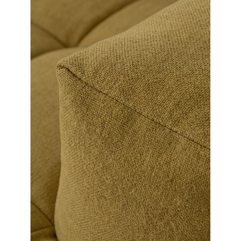 Linker hoekbank in oker fluweel - Salamanca - Kare Design