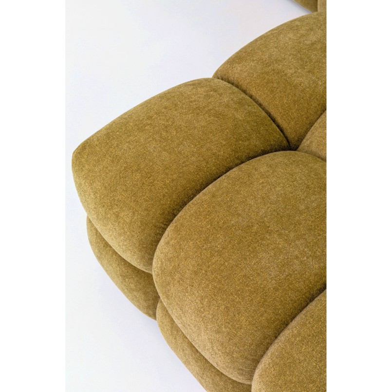 Linker hoekbank in oker fluweel - Salamanca - Kare Design