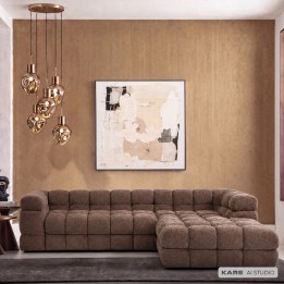 Bruine hoekbank - Salamanca - Kare Design