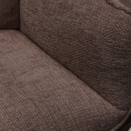 Bruine draaistoel met armleuningen - Hilla - Kare Design