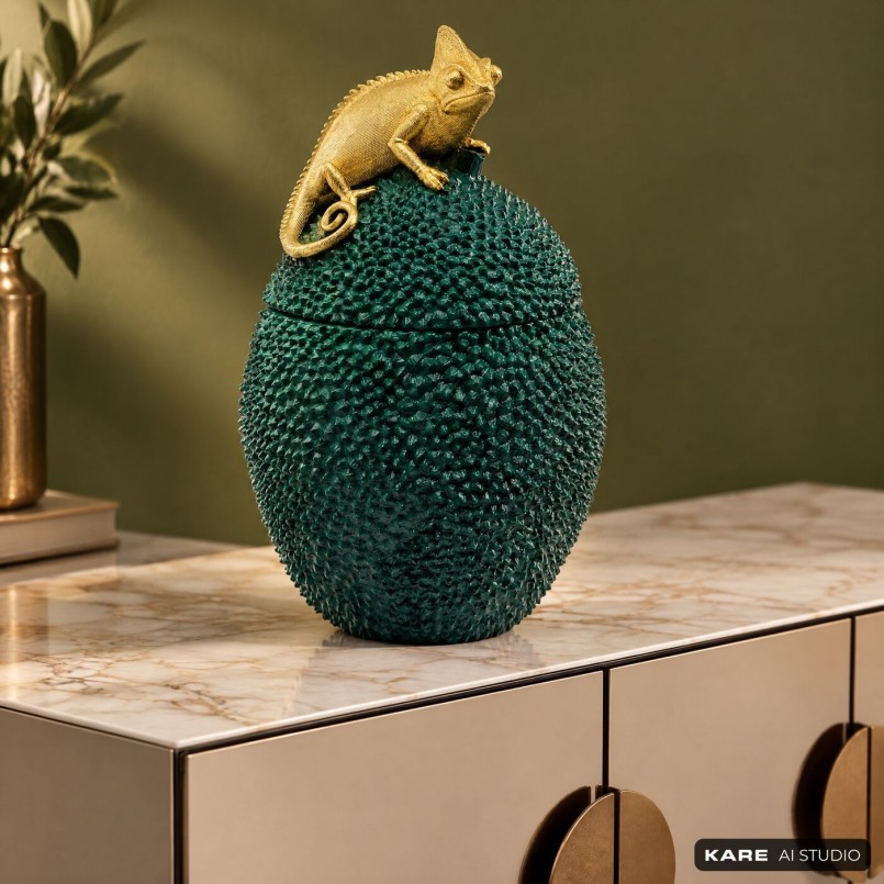 Golden Chameleon Green Box - Kare Design