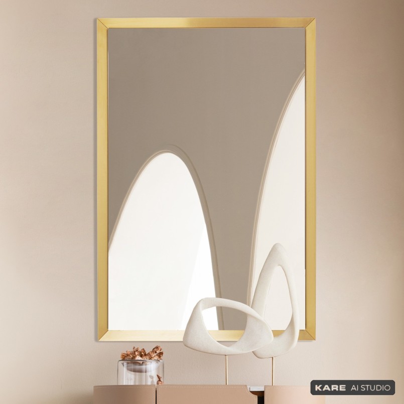 Vergulde wandspiegel - Arezzo - Kare Design