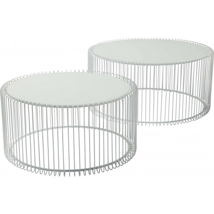 Salontafel Wire Wit (2/Set) Kare Design Salontafel Wire Wit (2/Set) Kare Design