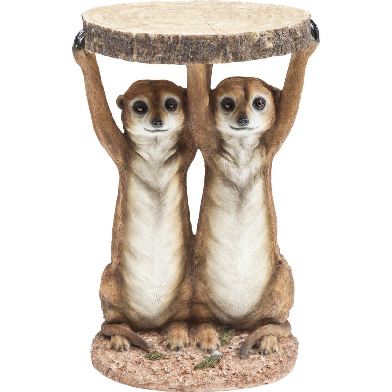 Side Table Animal Meerkat Sisters Ø33cm Kare Design
