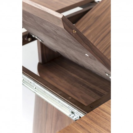 Uitschuifbare eettafel Benvenuto ovaal walnoot Kare Design