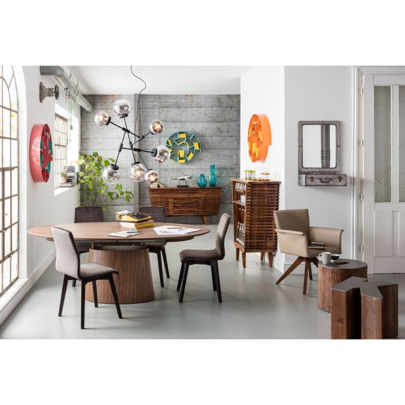 Extension Table Benvenuto Walnut 200(50)x110cm Kare Design