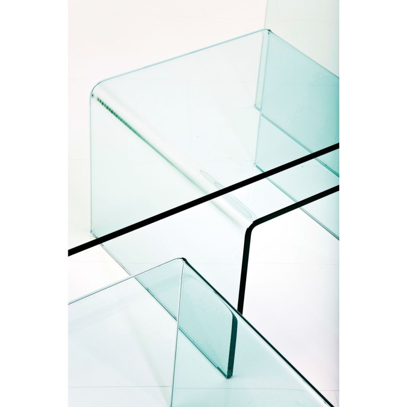 Coffee Table Clear Club (3/Set) Kare Design