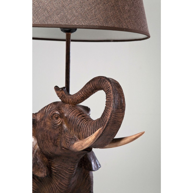 Lampe de table Éléphant marron Kare Design