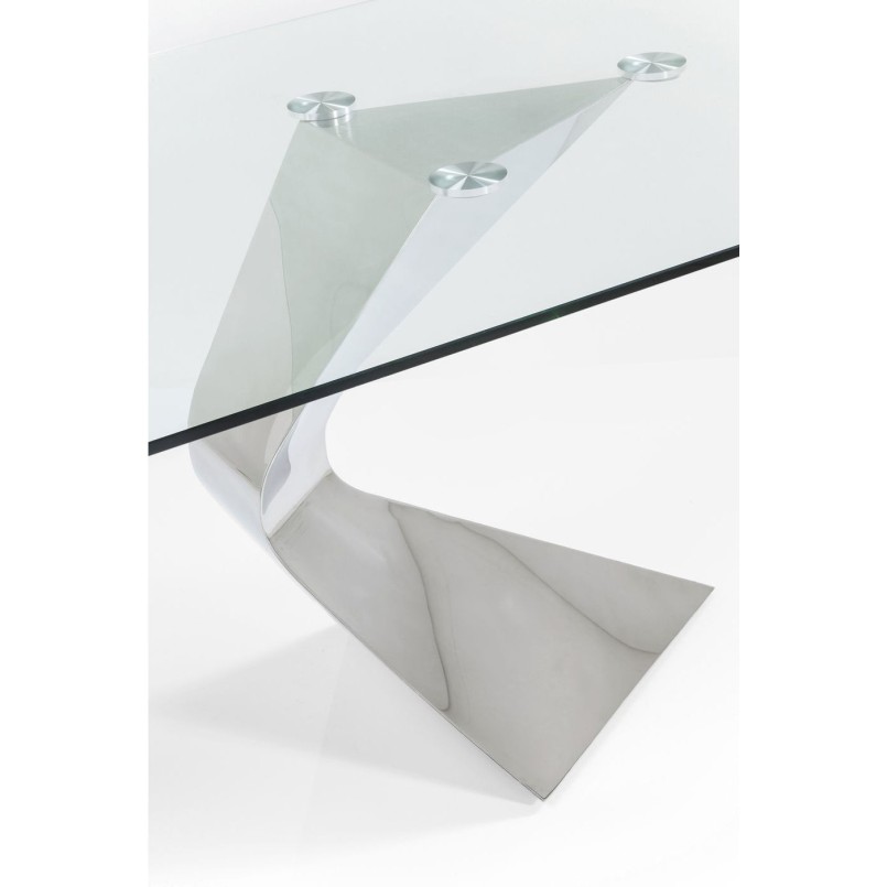 Table Gloria Chrome 200x100cm Kare Design