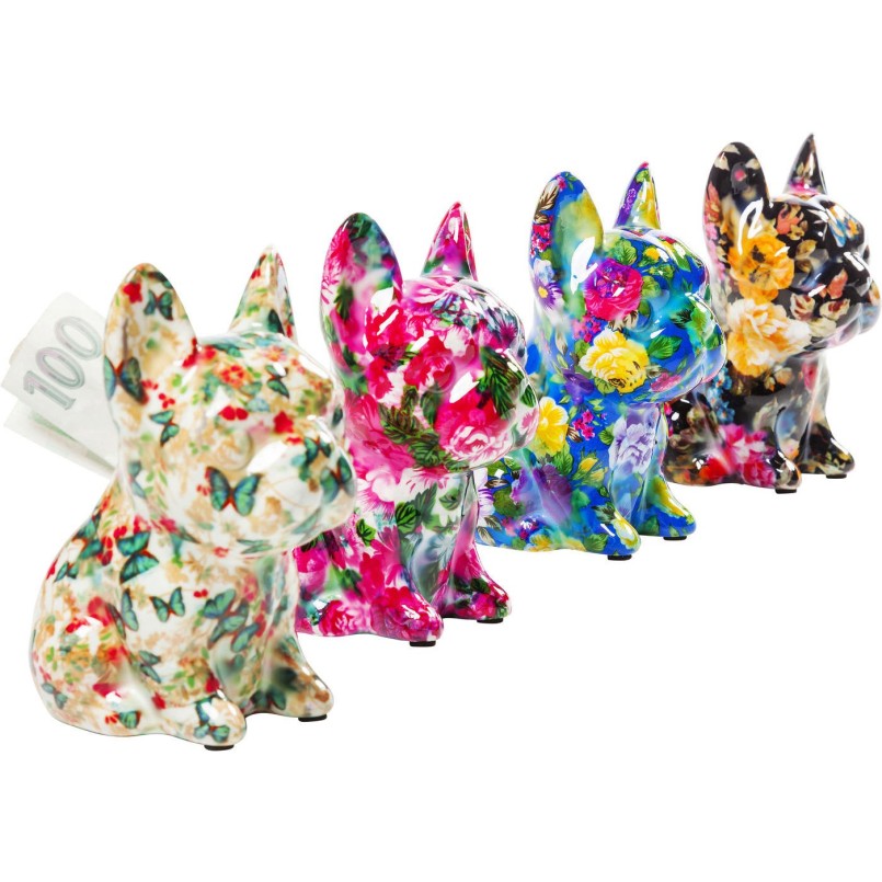 Money Box Dog Fiore 12cm Assorted Kare Design