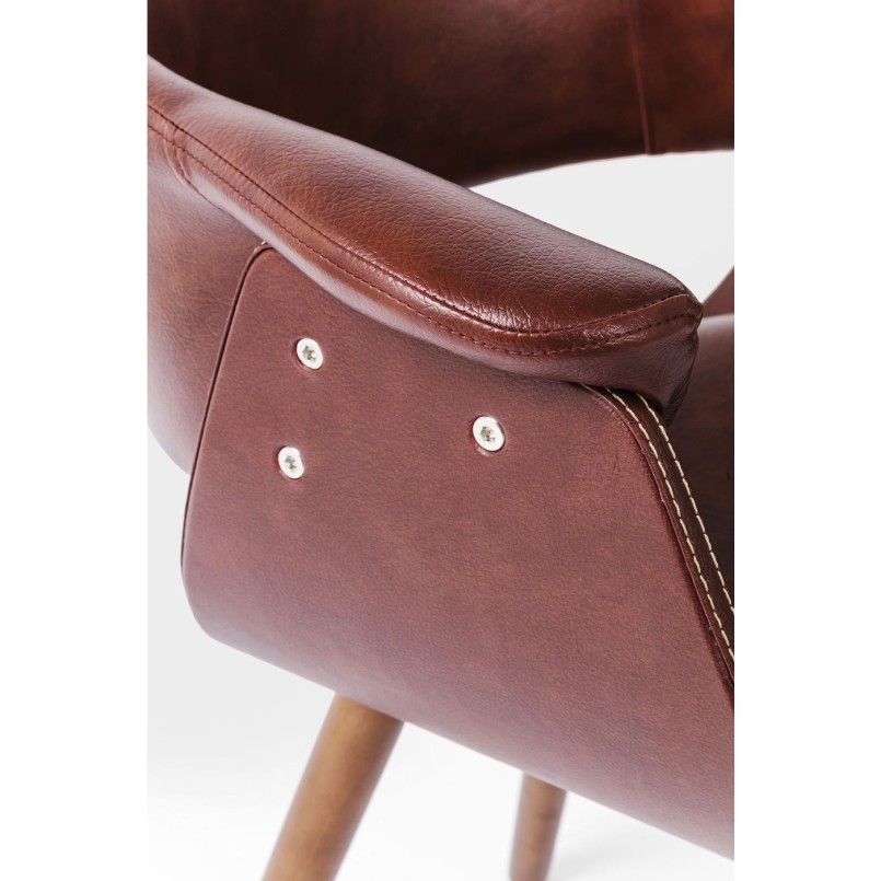 Chair with Armrest Nougat Kare Design