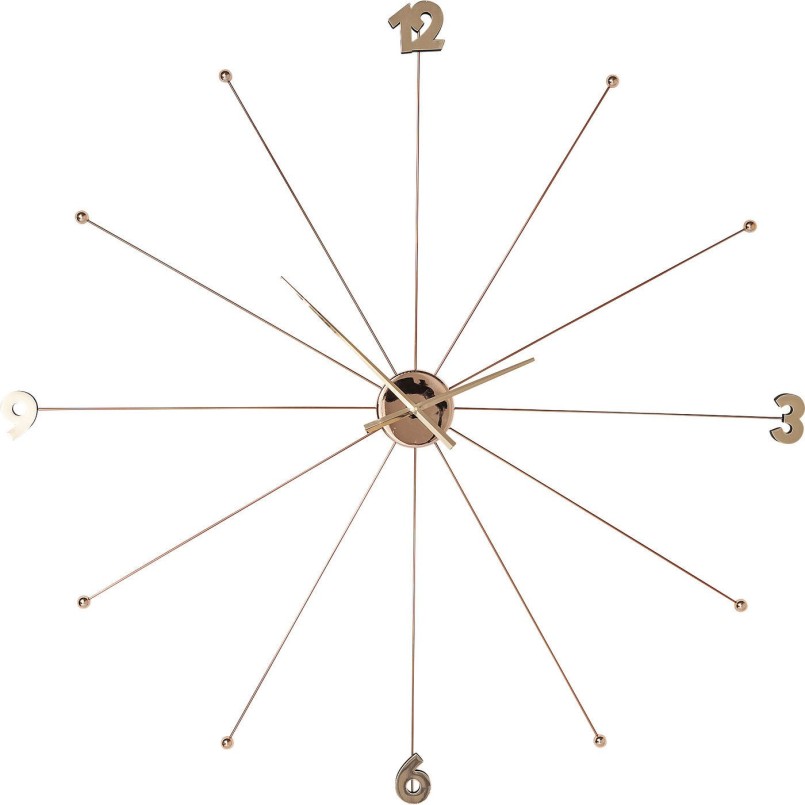 Horloge Umbrella Or rose Kare Design