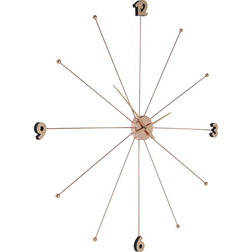 Horloge Umbrella Or rose Kare Design