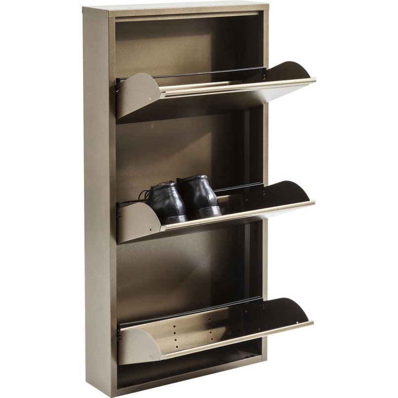 Casier à Chaussure Caruso 3 bronze Kare Design