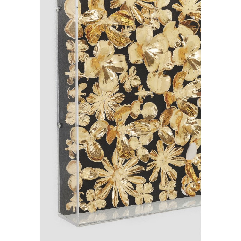 Cadre décoratif Gold Flower 120x120cm Kare Design
