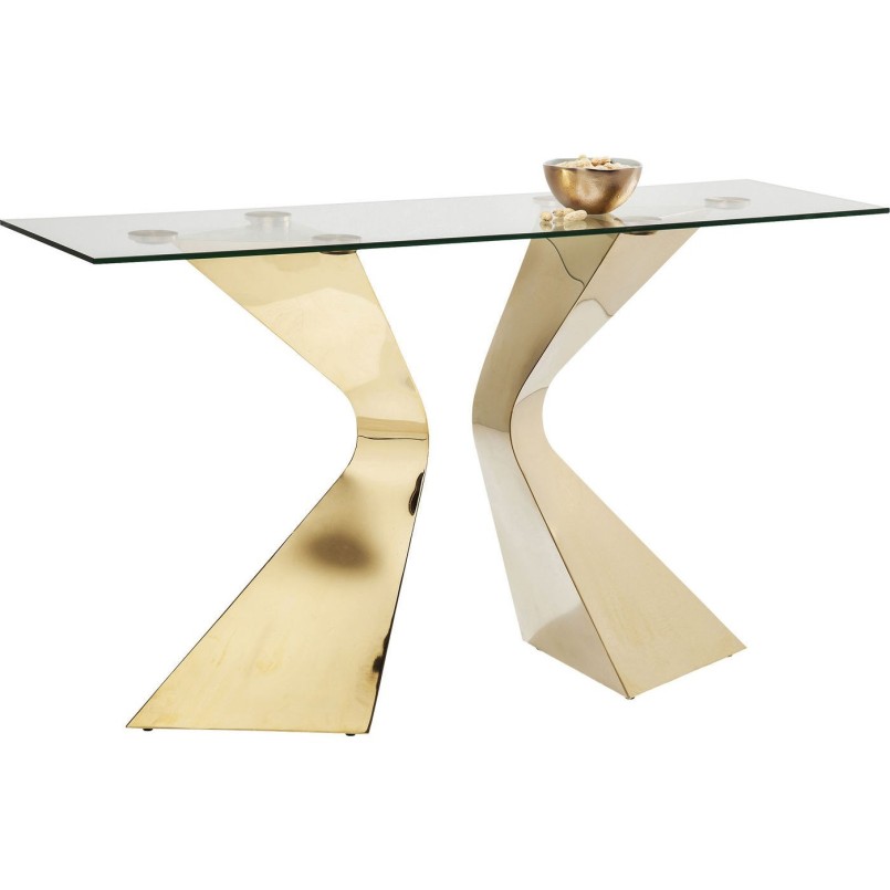 Console Gloria doré Kare Design