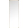 Miroir Curve rectangulaire laiton 200x70cm Kare Design