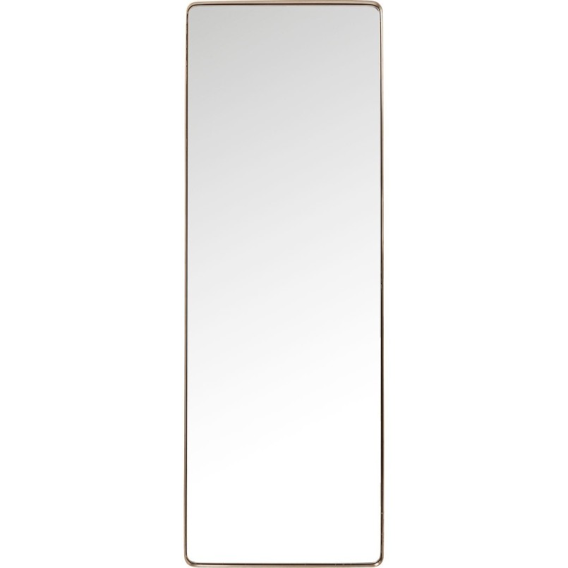 Miroir Curve rectangulaire cuivre 200x70cm Kare Design