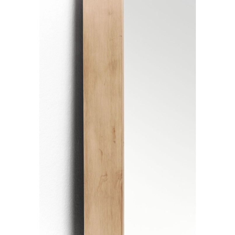 Miroir Curve rectangulaire cuivre 200x70cm Kare Design