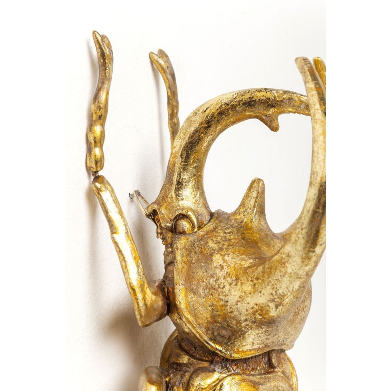 Wall Decoration Atlas Beetle Gold Kare Design